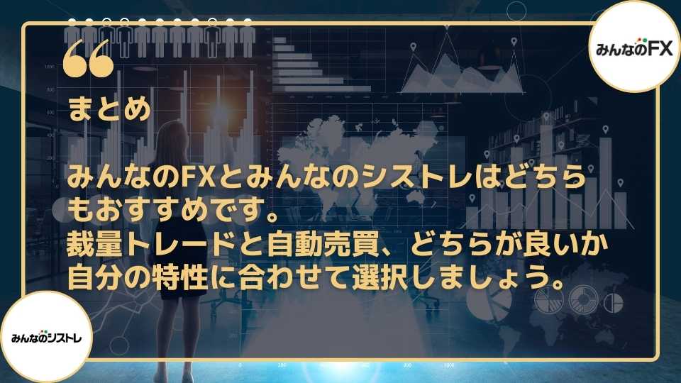 みんなのFXとみんなのシストレの違いは多い！よく確認して使おう
